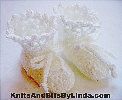 white puff stitch baby booties